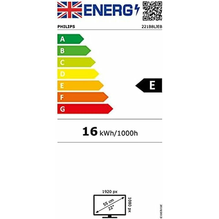 Écran Philips 221B8LJEB/00 21,5" Full HD