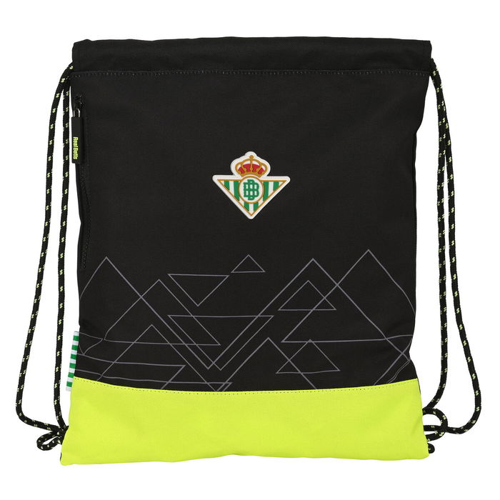 Sac à dos serré par des ficelles Real Betis Balompié Noir Citron Sac à dos serré par des ficelles Real Betis Balompié Noir Citron