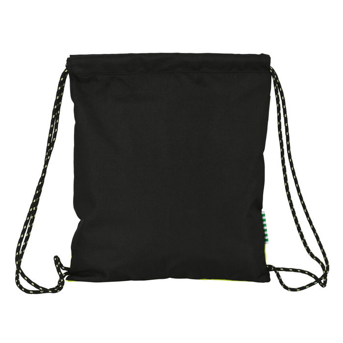 Sac à dos serré par des ficelles Real Betis Balompié Noir Citron Sac à dos serré par des ficelles Real Betis Balompié Noir Citron