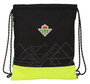 Saco Deportivo Real Betis Balompie - Sac de sport équipe Real Betis, 35 x 40 x 1 cm, 600D polyester, noir et vert lime