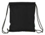 Saco Deportivo Real Betis Balompie - Sac de sport équipe Real Betis, 35 x 40 x 1 cm, 600D polyester, noir et vert lime