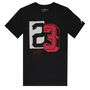 T shirt à manches courtes Enfant Jordan Jdb Jm 23 Mesh Ss Noir