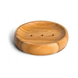 BambooMovement Porte-savon rond en bambou avec support antidérapant, 1 pièce
