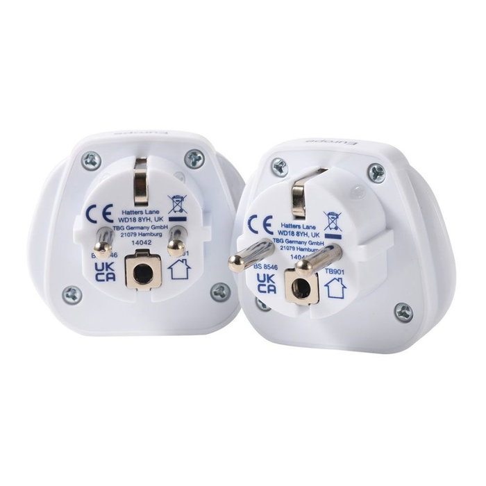 Travel Blue Pack de 2 adaptateurs mondiaux vers fiche européenne TB-902