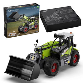 CADA Master - Excavateur RC Multifonction 1469 Pièces - Télécommande avec Lumières et Détails Intérieurs/Extérieurs - +8 Ans