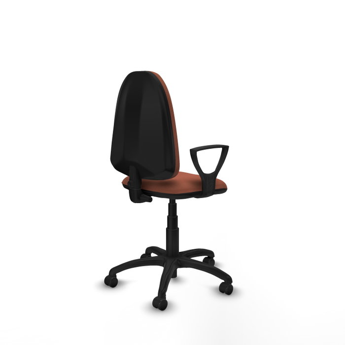 PIQUERAS Y CRESPO Chaise de bureau Aýna, Marron, Accoudoirs fixes PIQUERAS Y CRESPO Chaise de bureau Aýna, Marron, Accoudoirs fixes
