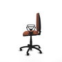 PIQUERAS Y CRESPO Chaise de bureau Aýna, Marron, Accoudoirs fixes