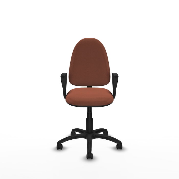 PIQUERAS Y CRESPO Chaise de bureau Aýna, Marron, Accoudoirs fixes PIQUERAS Y CRESPO Chaise de bureau Aýna, Marron, Accoudoirs fixes