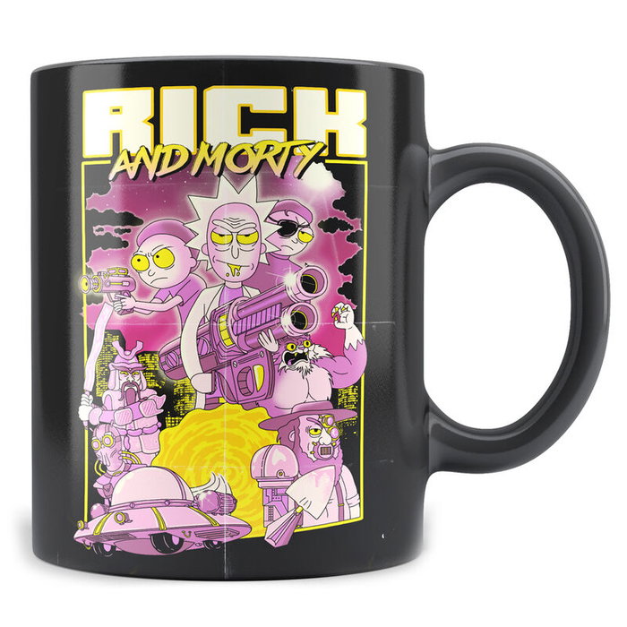 SD TOYS Tasse à café en céramique motif Retro Poster Rick and Morty - Capacité 330ml