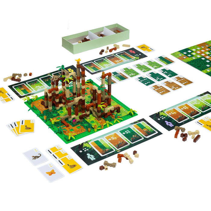 Asmodee - Monkey Palace Lego Dot10006 - Jeu de plateau de construction stratégique en espagnol - À partir de 10 ans