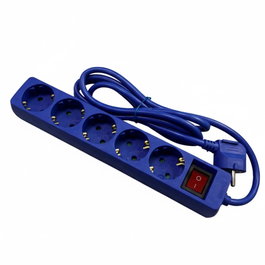 Phasak Multiprise 5 prises Schuko 16A Bleu
