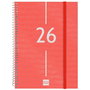 Agenda Finocam YEAR Rouge A5 15,5 x 21,2 cm 2026