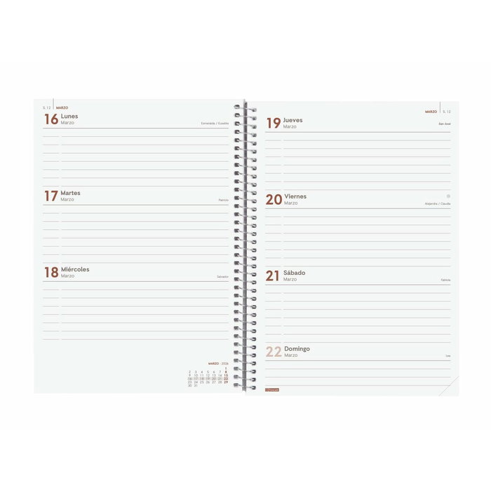 Agenda Finocam YEAR Rouge A5 15,5 x 21,2 cm 2026