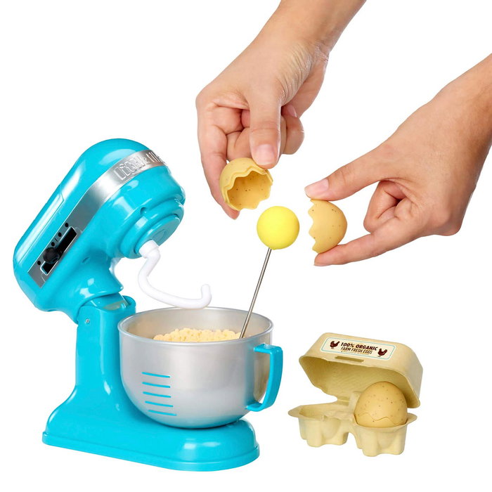 Little Tikes - Kit de Boulanger Creative Chefs 639708, Jeu d'imitation pour Enfants avec Batteur Fonctionnel et Accessoires Réalistes, 3 ans et plus
