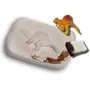 SES CREATIVE Jeu scientifique - Kit d'excavation de fossiles de dinosaures avec moulage en plâtre et peinture pour archéologues en herbe
