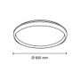 Cristalrecord Plafonnier LED circulaire Charly, 80 W, blanc, ø60 x 7 cm