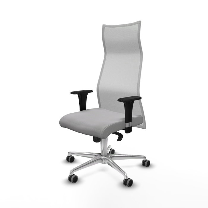 Piqueras y Crespo Chaise de Bureau Albacete Gris clair et Blanc