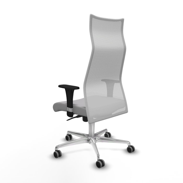 Piqueras y Crespo Chaise de Bureau Albacete Gris clair et Blanc