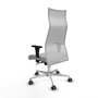 Piqueras y Crespo Chaise de Bureau Albacete Gris clair et Blanc