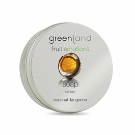 Greenland Savon 100 g au Coco et Tangerine - Barre de savon naturel parfumée coco et agrumes