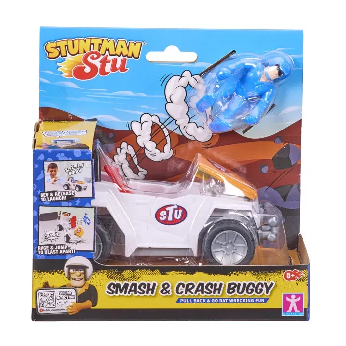 Bandai Stuntman Stu Crash Buggy COSS8373 - Véhicule de cascade pour figurine, jouet d'action et de crash Bandai Stuntman Stu Crash Buggy COSS8373 - Véhicule de cascade pour figurine, jouet d'action et de crash