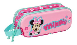 Safta Portatodo Double Minnie Mouse, Boîte de Rangement 3D pour Enfants, 21 x 8 x 6 cm, Dès 3 Ans