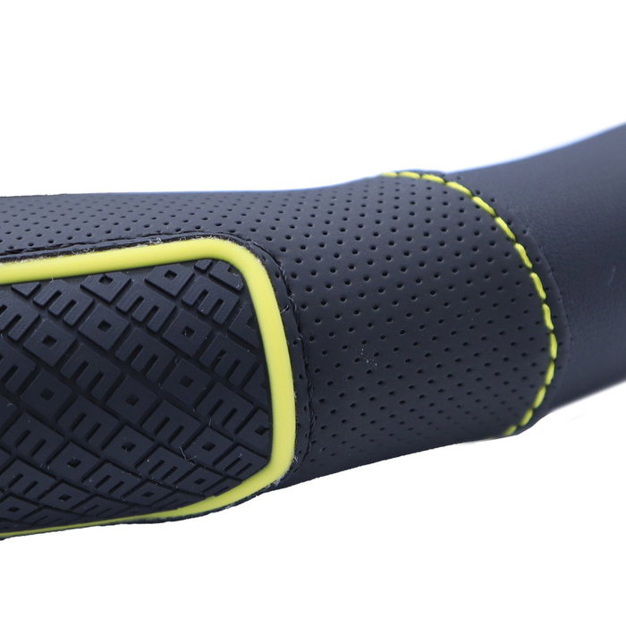 Momo Housse De Volant Momo Profile Noir-Jaune M 38-39 cm MOMLSWC0PROBY Style Sportif Polyuréthane