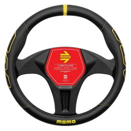 Momo Housse de volant PROFILE Noir-Jaune M 38-39cm