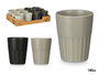 Vessia Verre court surtis gris et noir 150 ml 7x8x7 cm (Set de 36)