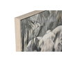 Home ESPRIT Toile polystyrène Éléphant Colonial Doré 63 x 4,5 x 93 cm