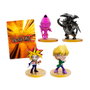 Bizak Pack 4 Figurines Yu-Gi-Oh! Saga 2 - Yugi, Wheeler, Magicien Sombre, Dragon Noir - 6 cm