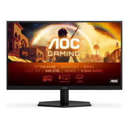 AOC - Moniteur Gaming 27 Pouces (27G42E) - Écran Full HD 1920 x 1080, 165 Hz, 1 ms, HDMI, DisplayPort