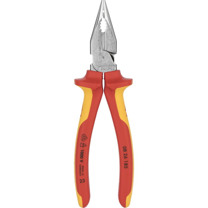 Knipex Pinces combinées à bec pointu isolées VDE 185 mm Knipex Pinces combinées à bec pointu isolées VDE 185 mm