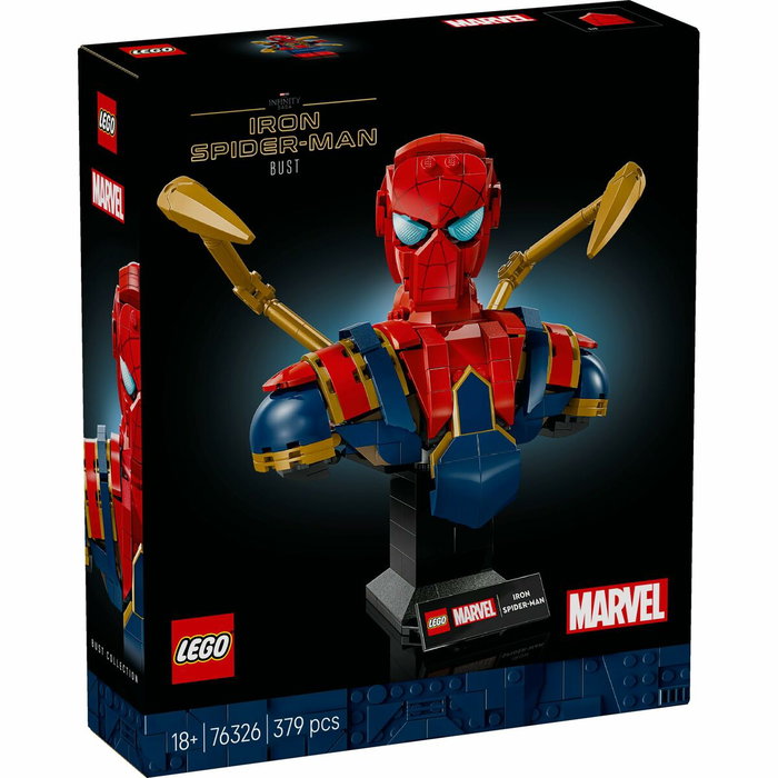 LEGO Marvel 76326 Buste d'Iron Spider-Man - Set de Construction Collector