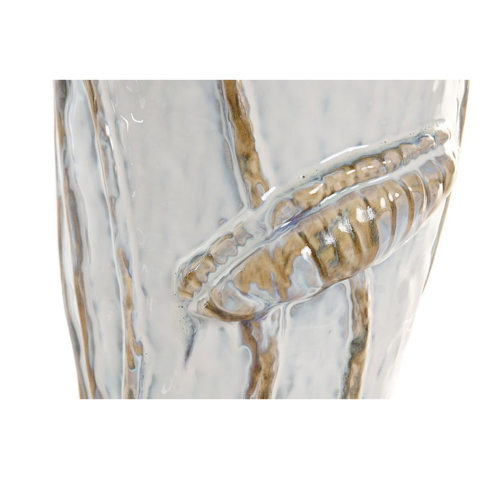 Home ESPRIT Vase Bleu Blanc Céramique 27 x 27 x 35 cm