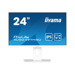 Iiyama Ecran PC LCD 24 Pouces - XUB2497HSU-W2 - Full HD 1920 x 1080, 75 Hz, HDMI, DisplayPort, USB-C, Noir