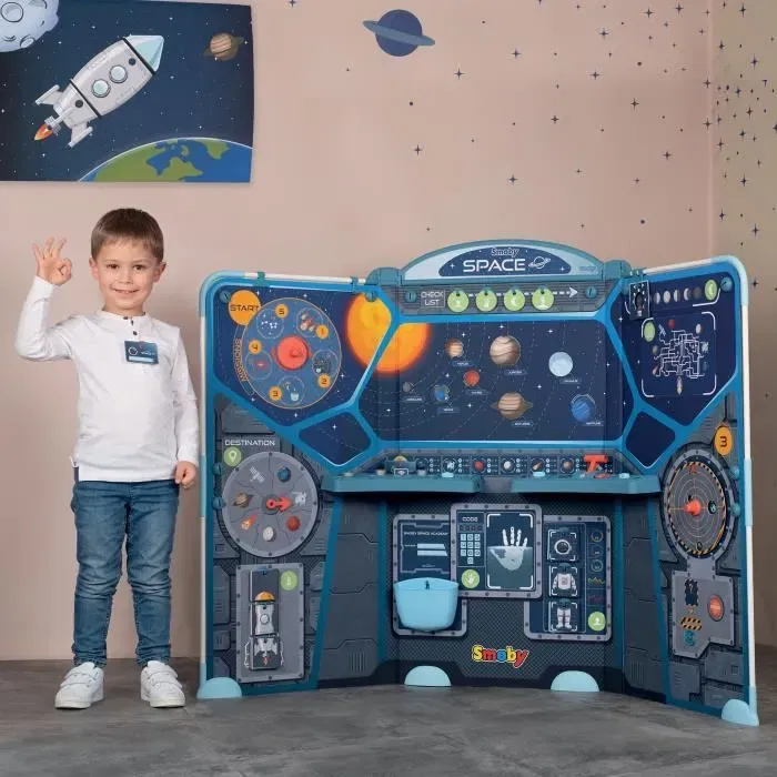 Smoby - Space Center - Jouet éducatif de découverte de l'espace avec 15 activités pour enfant à partir de 5 ans