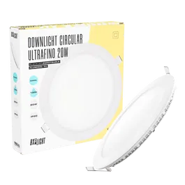 BX3 LIGHT Plaque LED circulaire 20W 2000 lm 6000K 40000H empotrable ou de surface modèle BX3-PL-225-20W-CW - Éclairage intérieur puissant et uniforme