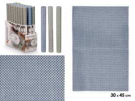 Kinvara Lot de sets de table tressés 30x45 cm en PVC et polyester - Couleurs assorties (Set de 48)