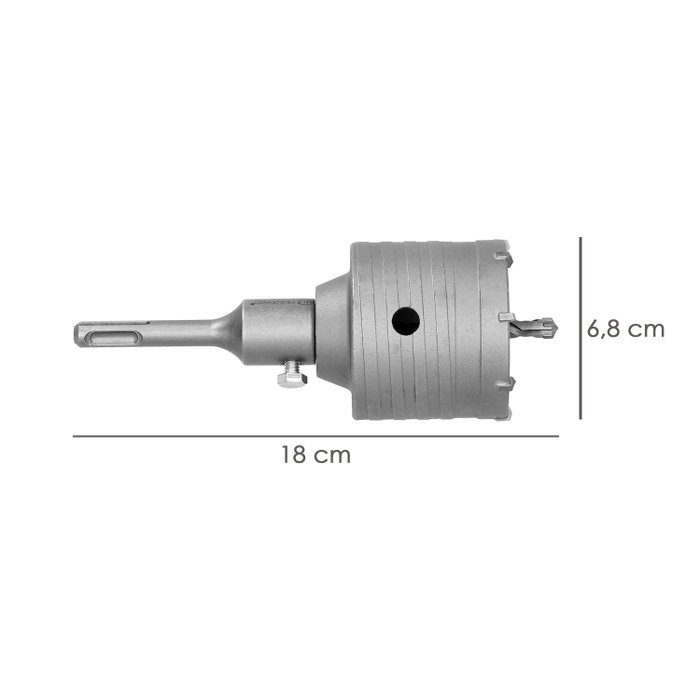 WOLFPACK LINEA PROFESIONAL Scie cloche SDS 68 mm WOLFPACK LINEA PROFESIONAL Scie cloche SDS 68 mm