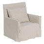 Fauteuil Crème Plume Bois de pin Foam 75 x 76 x 90,5 cm