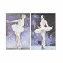 DKD Home Decor Toile Pin Danseuse Classique 40 x 1,8 x 60 cm
