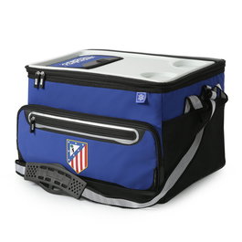 Atletico de Madrid - Sac isotherme pliable porteur d'aliments, 44.5x33x30.5 cm, toile Ripstop avec revêtement TPE et couvercle rigide