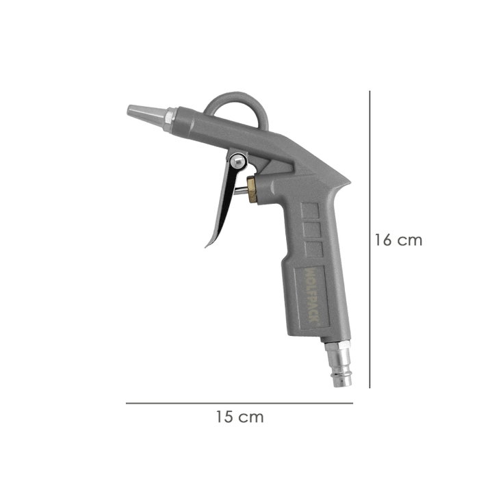 WOLFPACK LINEA PROFESIONAL Pistolet de soufflage d'air comprimé avec adaptateur rapide