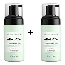 Lierac Nettoyant Visage Démaquillant Mousse 2x150ml