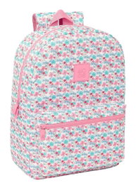 Safta Sac à dos pour ordinateur portable 15,6" recyclé motif fleurs, 32 x 43 x 14 cm