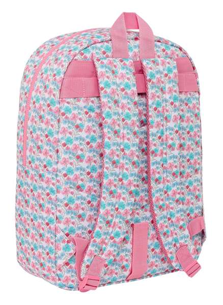 Safta Sac à dos pour ordinateur portable 15,6" recyclé motif fleurs, 32 x 43 x 14 cm