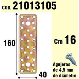 WOLFPACK LINEA PROFESIONAL Support pour bois à plaque bichromatée 40x160 mm.