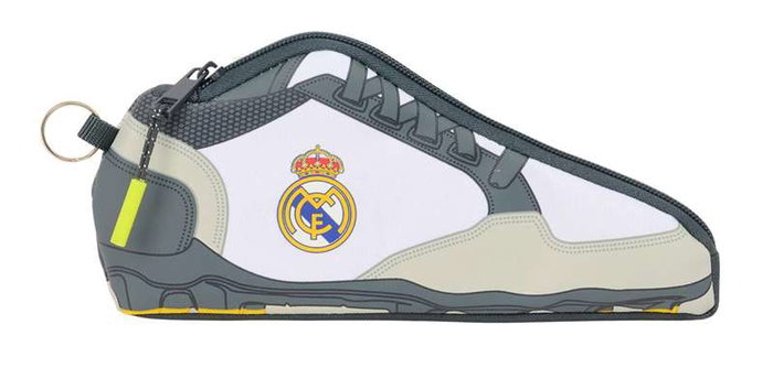 Safta Portatodo, boîte de rangement zapatilla pour équipement Real Madrid, dimensions 24x10x2 cm, âge recommandé 3 ans et plus Safta Portatodo, boîte de rangement zapatilla pour équipement Real Madrid, dimensions 24x10x2 cm, âge recommandé 3 ans et plus