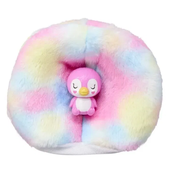 Barbie Poupée Cutie Reveal Manchot Reve Coloré avec 10 Surprises, 4 Accessoires et Mini-Animal - HRK40